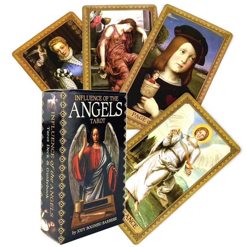 

NEW Oracle Influence Of The Angels Tarot Cards Guidance for Your Life Journey Deck Board Game for Adult With PDF Guidebook