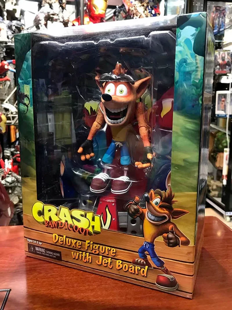

Anime Crash Bandicoot Action Figure Collectible Crash Bandicoot Figure Model Toy Crash Gift Classic Game 18cm