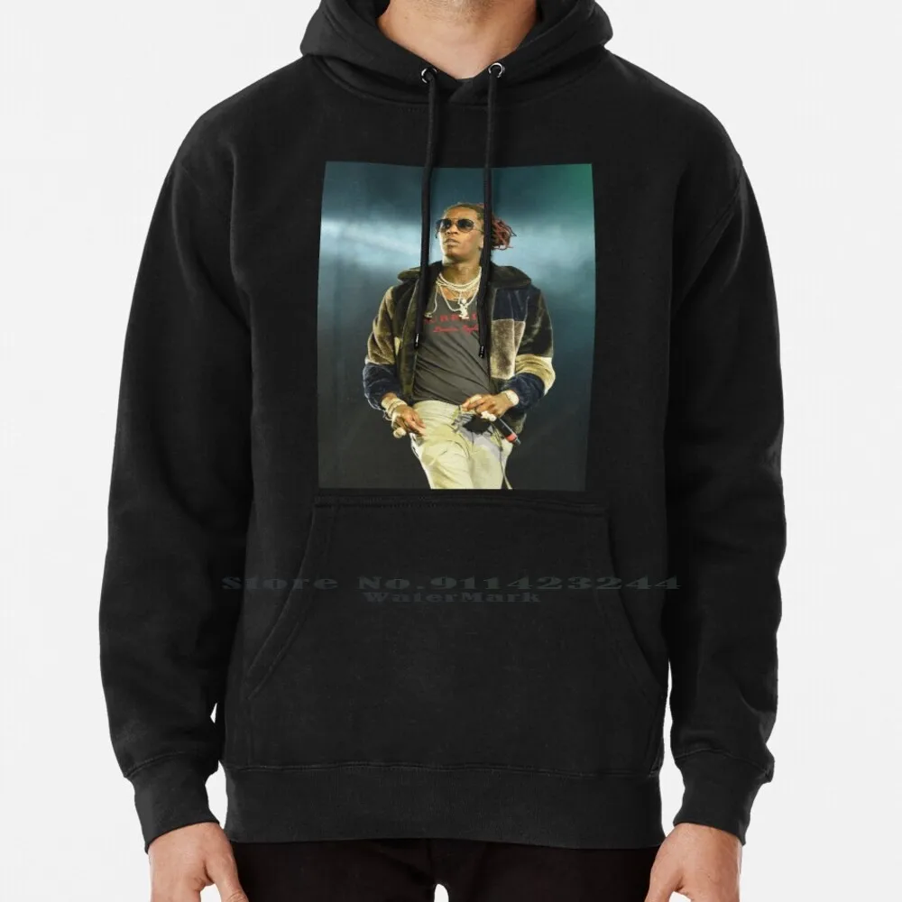 

Худи с художественным принтом Young Thug, свитер 6xl, хлопковый Молодежный художественный рюкзак для молодых художественных бандиров, Женский пуловер большого размера для подростков