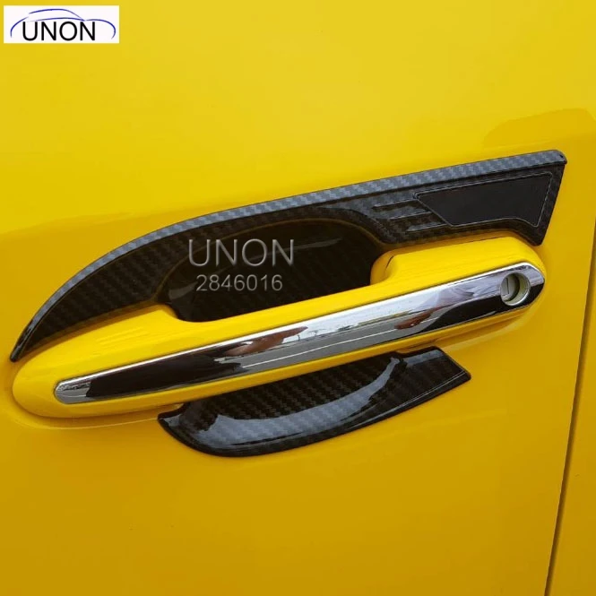 4 шт./компл. Защитная Наклейка на наружную дверную чашу и ручку из АБС пластика для