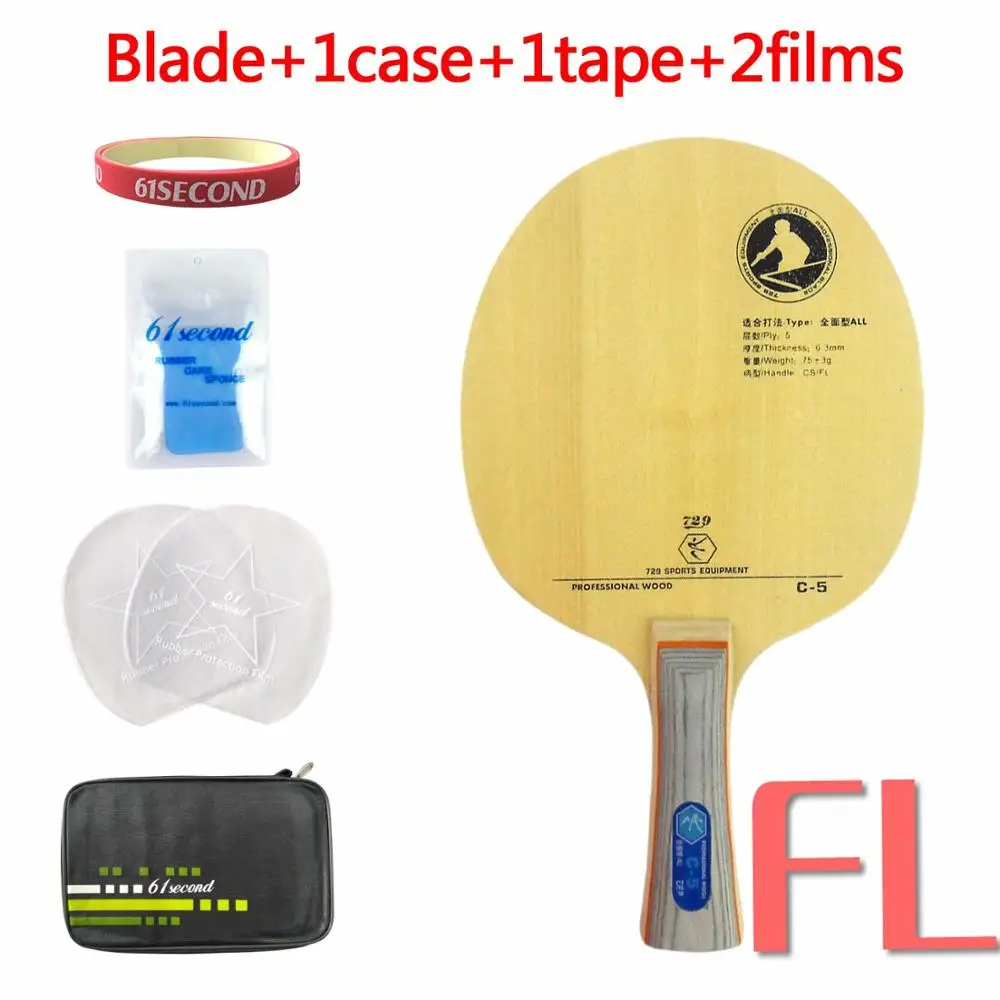 FL with F 1case 729 C-5 дерево Настольный теннис лезвие для PingPong ракетки весло - Цвет: FL with F 1case
