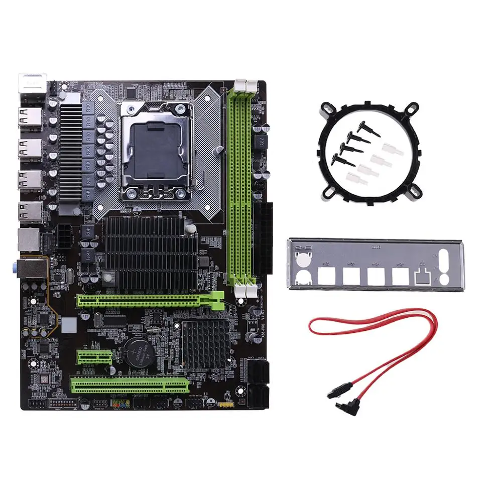 Материнская плата X58 LGA 1366 поддерживает серверную память REG ECC и материнскую плату