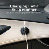 high quality car data cord cable mount wires organizer usb line fastener fixing clips winder desk accessories black