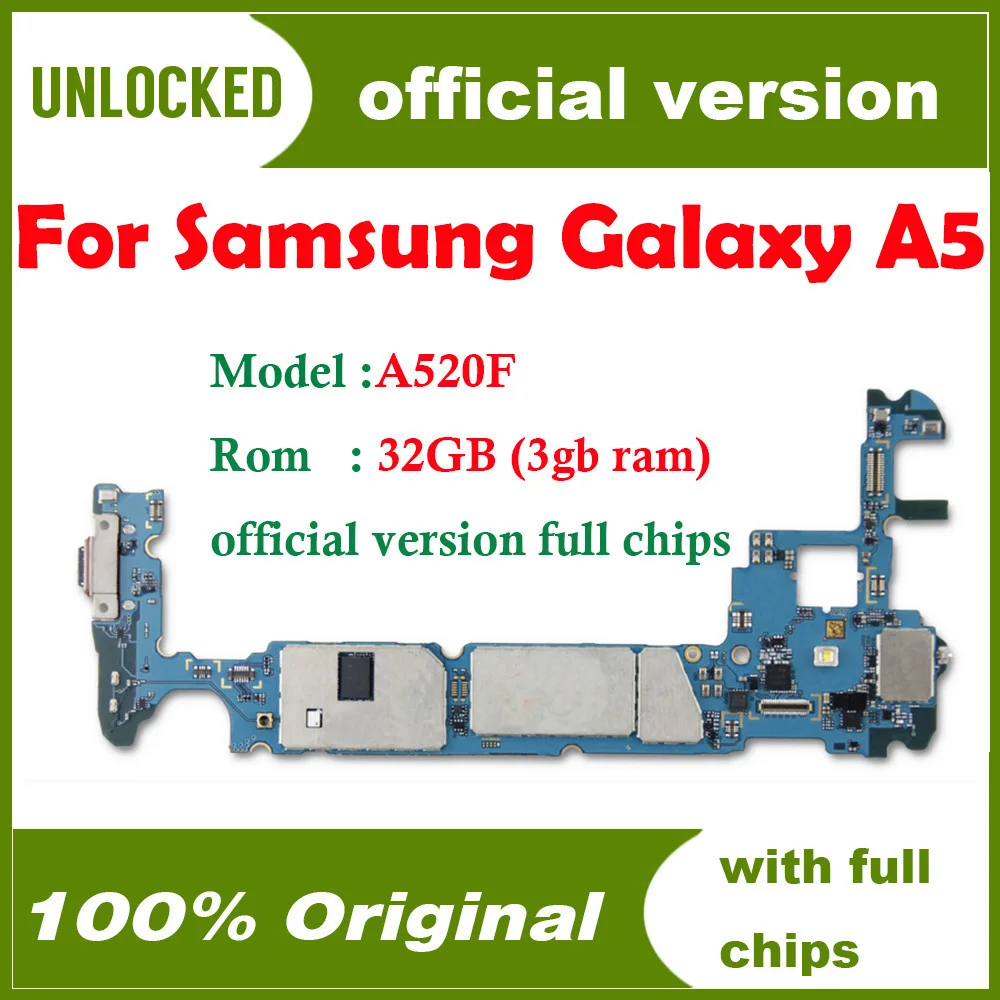 Хорошо работает для Samsung Galaxy A5 A520F оригинальная разблокированная материнская