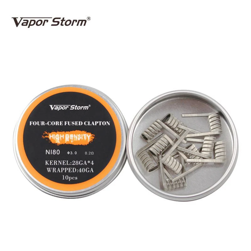 NI80 нихромовая катушка Vapor Storm высокая плотность Alien V2 Juggernaut Предварительно Построенная RDA нагревательная катушка для электронной сигареты RDA RBA RDTA