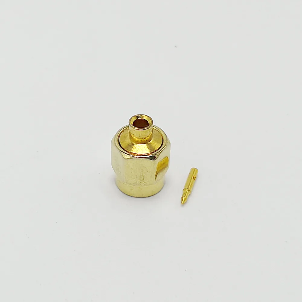 10 шт./лот SMA мужской разъем центр припоя Полужесткий RG405 50 1 5 &quot RF разъем|connector