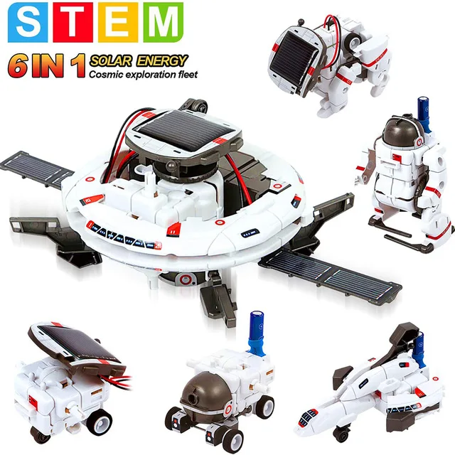 Солнечный робот Обучающие игрушки STEM Technology Science Kits развивающая научная