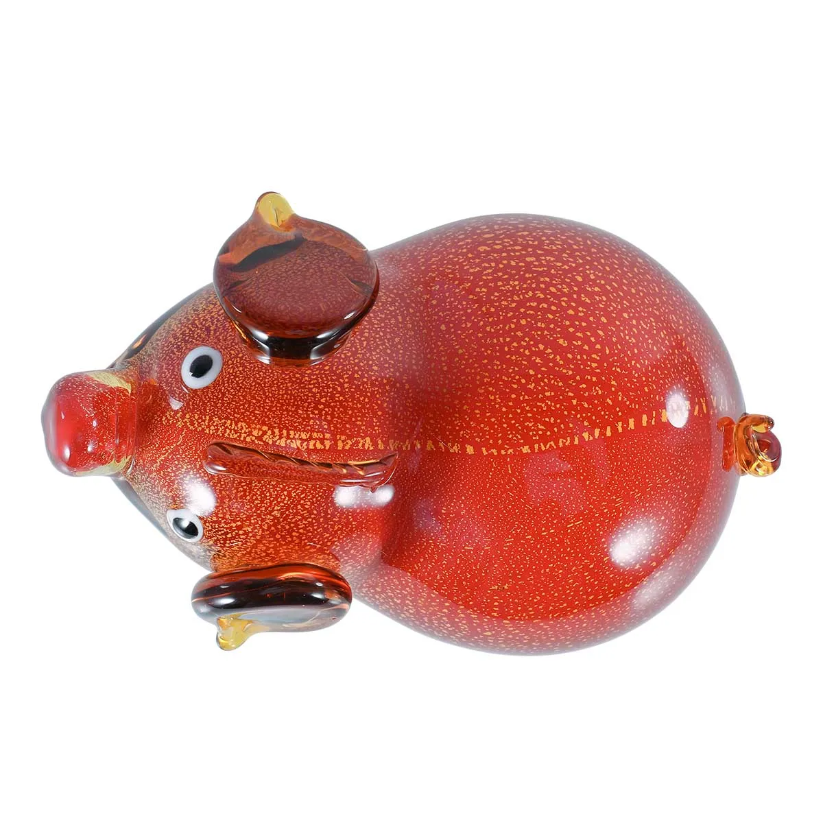 Стеклянная поросенок ручная выдувная стеклянная художественная Статуэтка