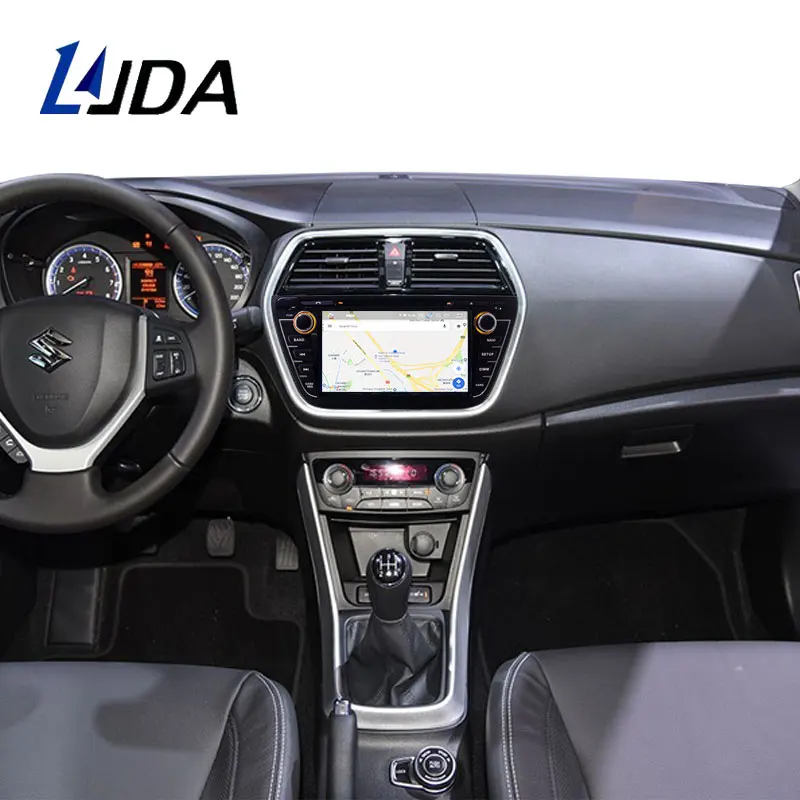 LJDA Android 10.0 Car DVD Player For Suzuki SX4 / S Cross 2013-2018 GPS Navigation Stereo 2 Din Radio 4G+64G Multimedia DSP | Автомобили и