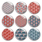 Рождественские круглые стеклянные кабошоны ручной работы с зелеными и красными цветами для самостоятельного изготовления ювелирных изделий