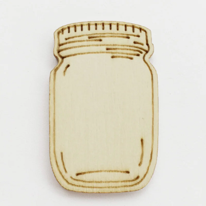 50pcs Creative Vintage Wooden Bookmarks Bottle Shape Natural Wood DIY Gift Tags Unfinished Laser Cut Out School Supplies |