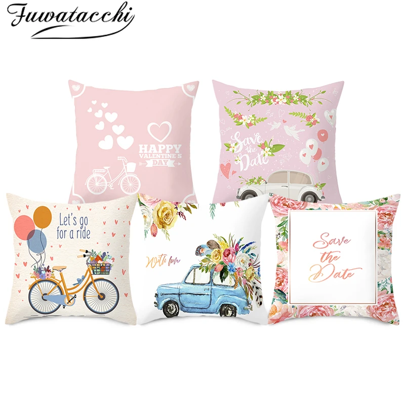 Наволочка Fuwatacchi для подушки на День святого Валентина декоративная наволочка