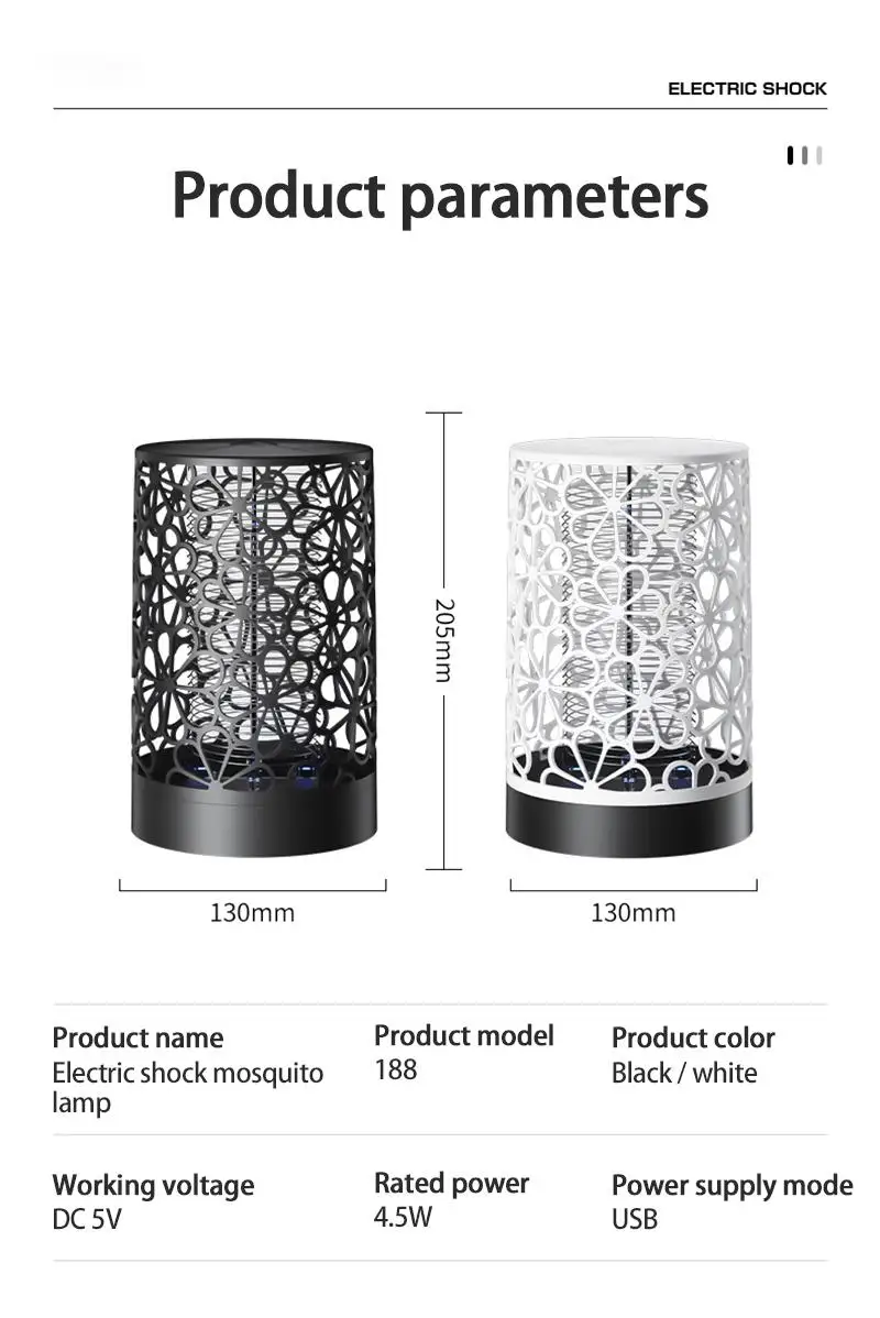 

Newest Household Electric Mosquito Killer Outdoor Repellent Insect Trap Rechargeable Mosquito Lamp Radiationless Mute Bug Zapper