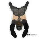 Ковер в скандинавском стиле с принтом животных, панда, леопард, тигр, жираф, форма льва, искусственный плюшевый нескользящий ковер коврик в виде шкуры