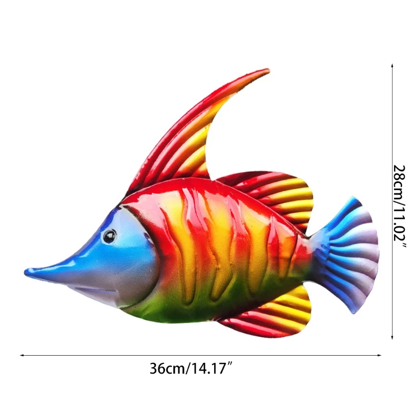3 шт. декоративные подвесные металлические рыбки в виде радуги | Дом и сад