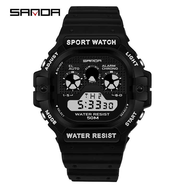 SANDA 777 Brand Men Watches Military Waterproof Sports LED Digital Watch Army Wrist Watches Luxury Male Clock relogio masculino