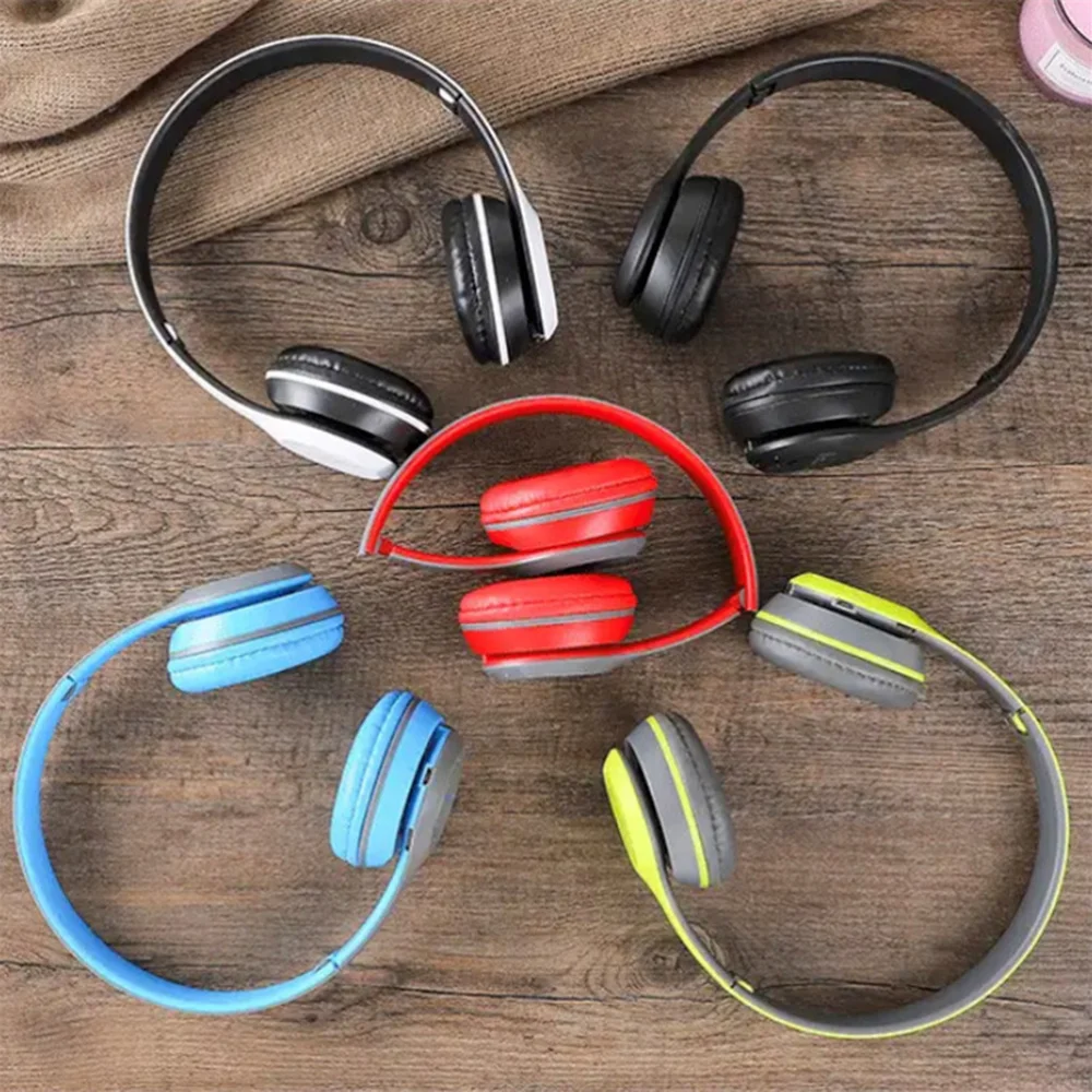 

Bluetooth 5.0 Wireless Headset Foldable Stereo Bass Bluetooth Headphones Kid Girl Helmet with Mic USB Adaptor for TV Gaming