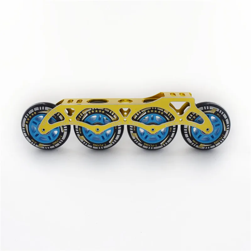 1 pair Golden Blue 8 шт. 84 мм колеса для роликовых коньков для скорости Скейтер скейт шины для CITYRUN PS 84A 84 Rodas ILQ-11 608 распорная втулка подшипника - Цвет: 1 pair Golden Blue