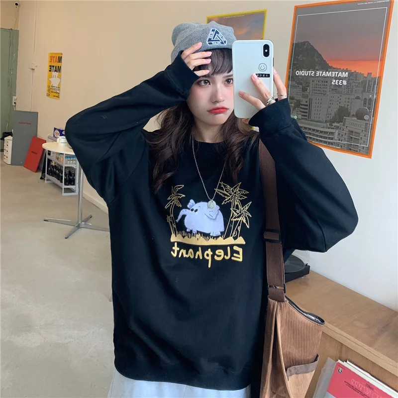 

Осенние толстовки Real Shot 2021, модные, в стиле преппи, с круглым вырезом и длинным рукавом