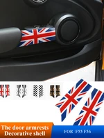 2pcs4pcs abs national flag car door armrest decorative shell car door handle sticker car styling for bmw mini cooper f55 f56