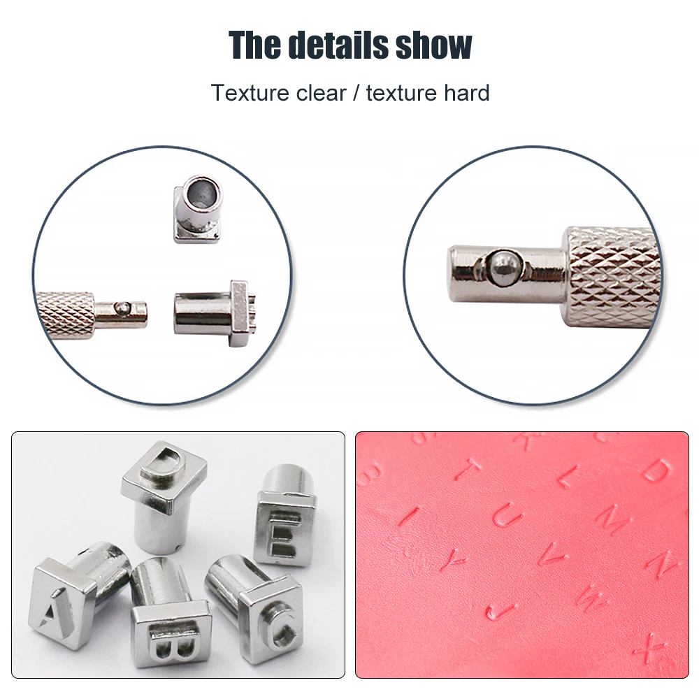 

36pcs Letter Printing And Leather Stamping Tool Set