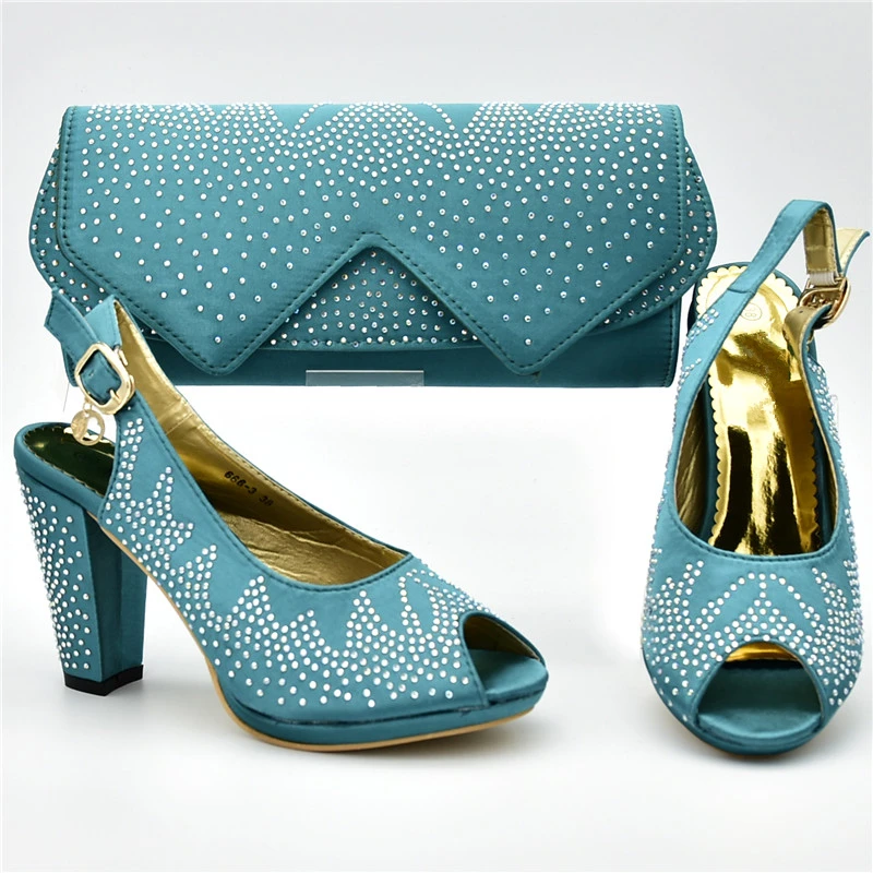 N/комплект из туфель и сумочки в африканском стиле Итальянский комплект