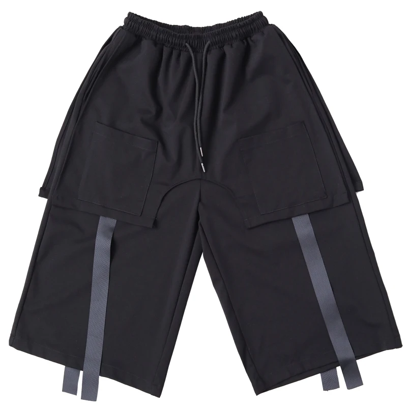 Новая мужская мода широкие брюки мужские укороченные японский тренд волосы