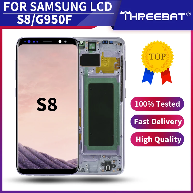 5 8 &quotSUPER AMOLED S8 ЖК-дисплей для SAMSUNG Galaxy с цифровым преобразователем сенсорного