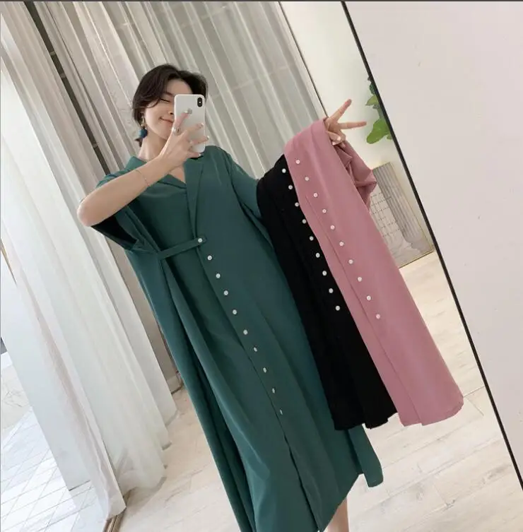 Новинка 2019 Брендовое летнее платье для беременных женские повседневные платья