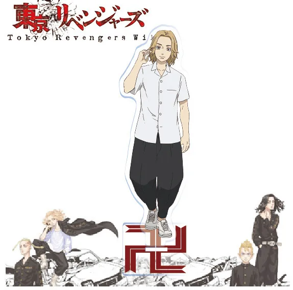 

15CM Anime Tokyo Revengers Manjiro Sano Takemichi Hanagaki Figures Acrylic Collectible Model ornament toys originality gifts
