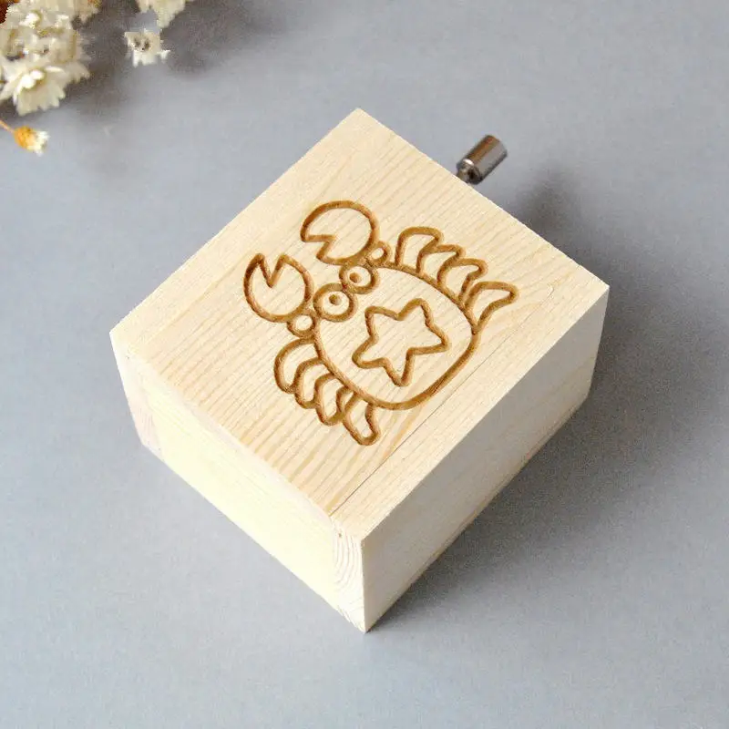 Креативные созвездия деревянная музыкальная шкатулка ремесла Козерога ручная