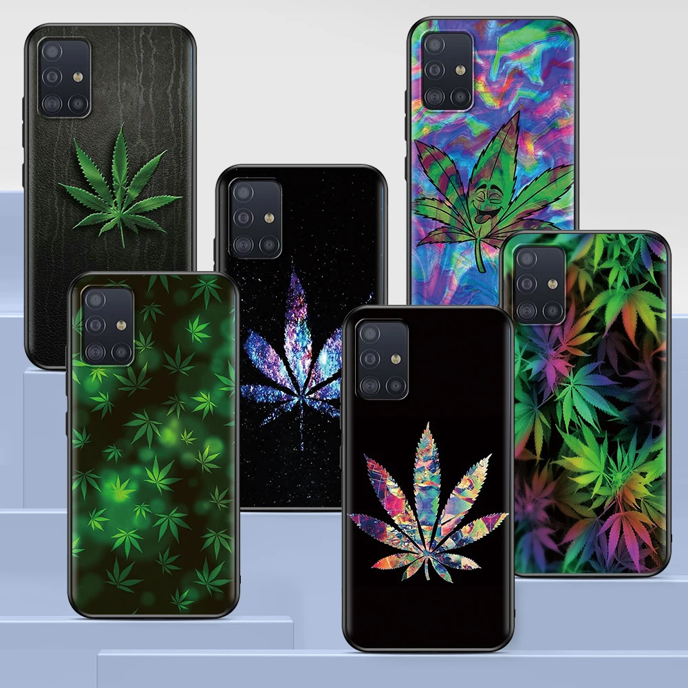 

Abstractionism Art High Weed Case for Samsung Galaxy A51 A12 A21s A71 A52 A31 A32 A02s A72 A11 A41 A22 A01 A42 Black Soft Cover