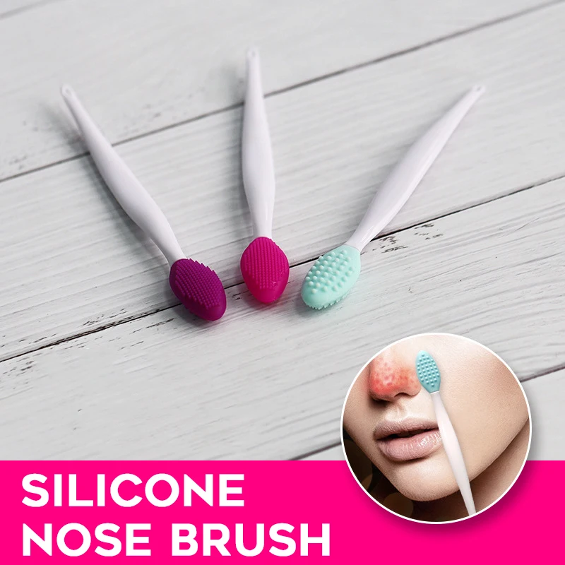 

Soft Silicone Face Washing Brush Exfoliating Nose Clean Blackhead Removal Brush Tool Pore Clean Skin Care Beauty Scrub Massager