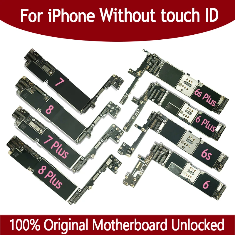 Разблокированная материнская плата для iPhone 6 plus 6s 7 8 8plus 16 ГБ 32 64 Гб 128 оригинальная