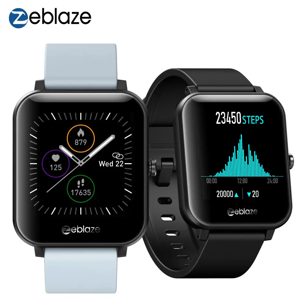 Оригинальные Смарт часы Zeblaze GTS с Bluetooth вызовом IP67 Водонепроницаемый 1 54 дюймов IPS