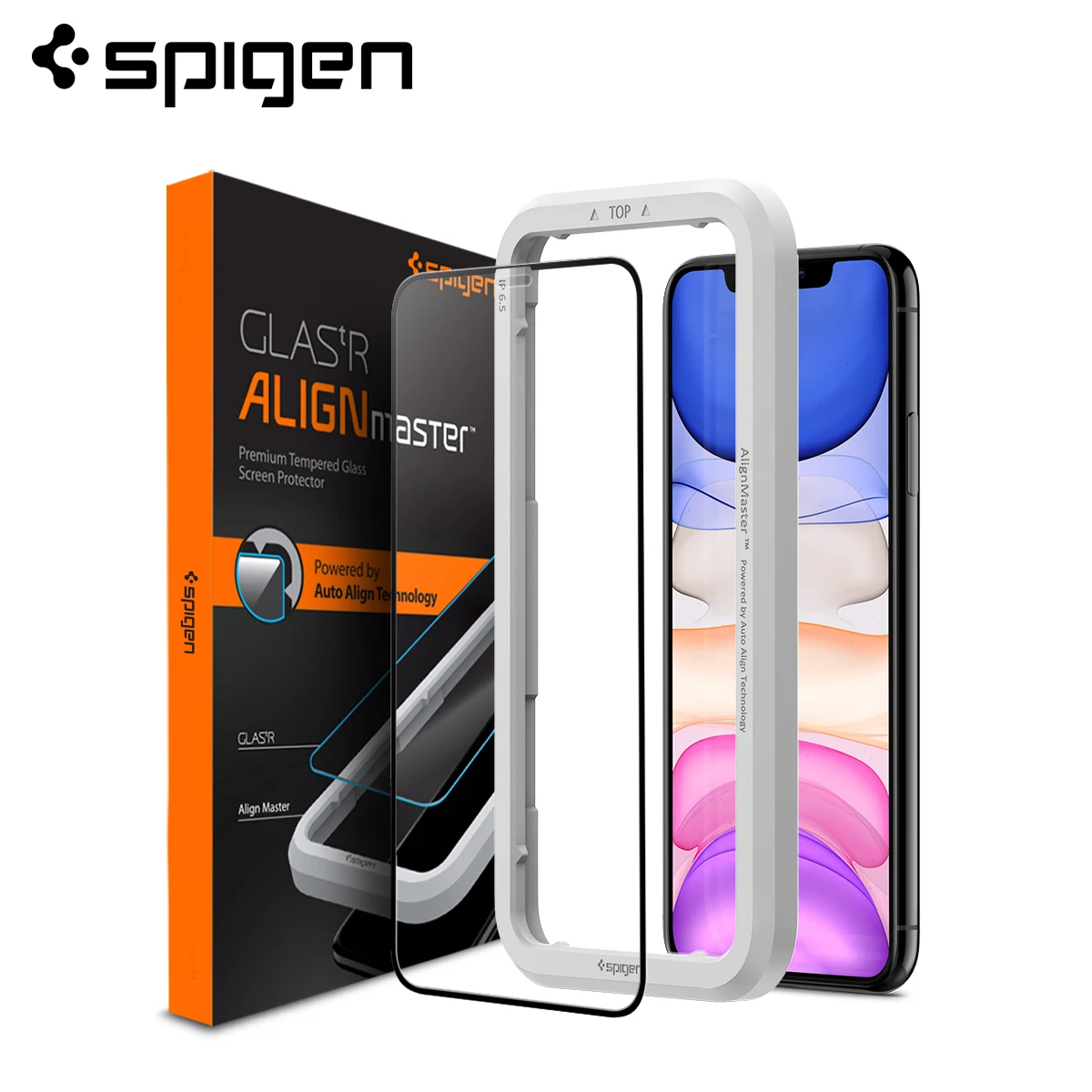 Защитная пленка Spigen для iPhone 11 (6 1 дюйма)/iPhone XR закаленное стекло полное покрытие -