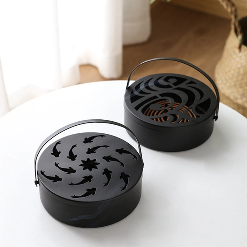 

Mosquito Coil Holder Retro Portable Mosquito Incense Burner For Home And Garden Baby Child Pregnant Killer Pest