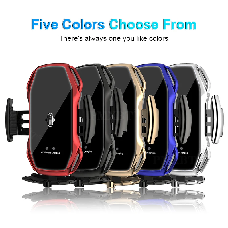 

Car Mobile Holder Wireless Charger For iphone 12 11 Pro X 8 7 6 Plus With Magnetic Plug 8 pin/Type C/Micro USB 10W Fast Charging