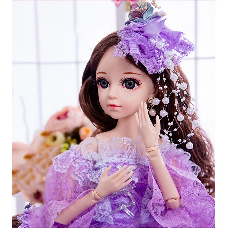 60 см BJD кукла с принцессой одежда аксессуары подвижные Соединенные 1/3 куклы свадебное платье Игрушки для девочек подарок
