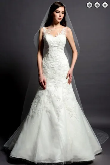 

Custom Made lace white Trumpet Wedding Dresses Vestido De Novia Sirena Sleeveless Brush Train Mermaid Gowns Vestidos De Boda