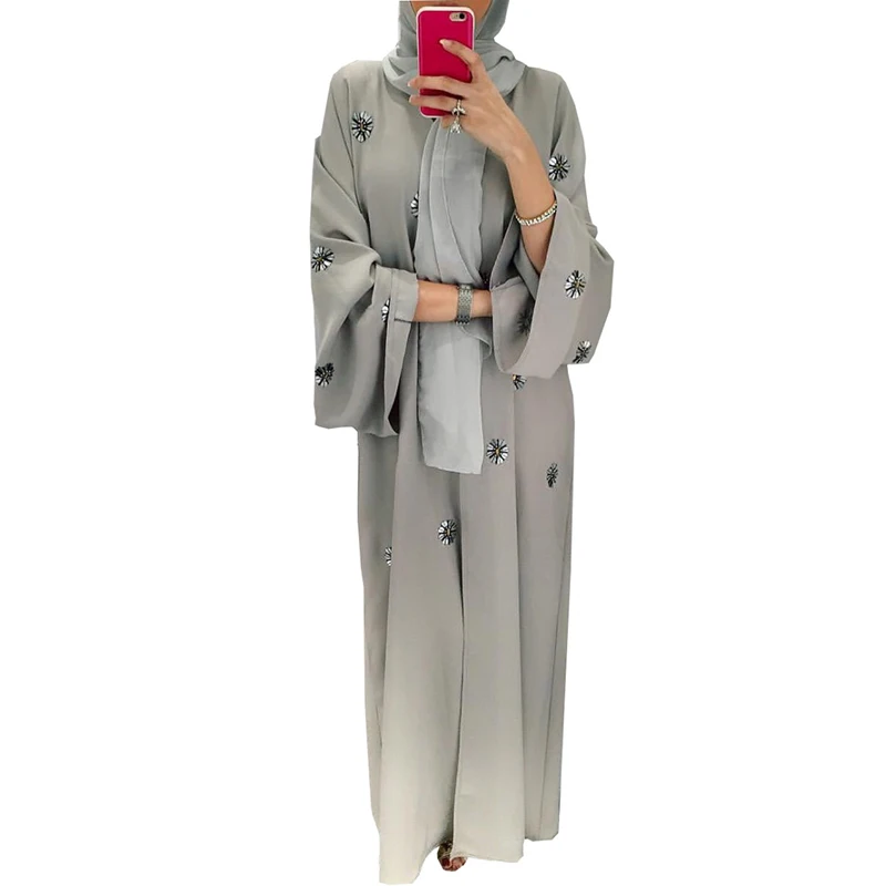 Исламский кафтан и абаяс кимоно для женщин кардиган большой открытый исламский