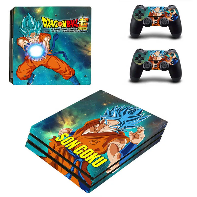 Dragon Ball Super PS4 Pro Stickers PS 4 Play station Skin Sticker Pegatinas For PlayStation console and controller | Электроника