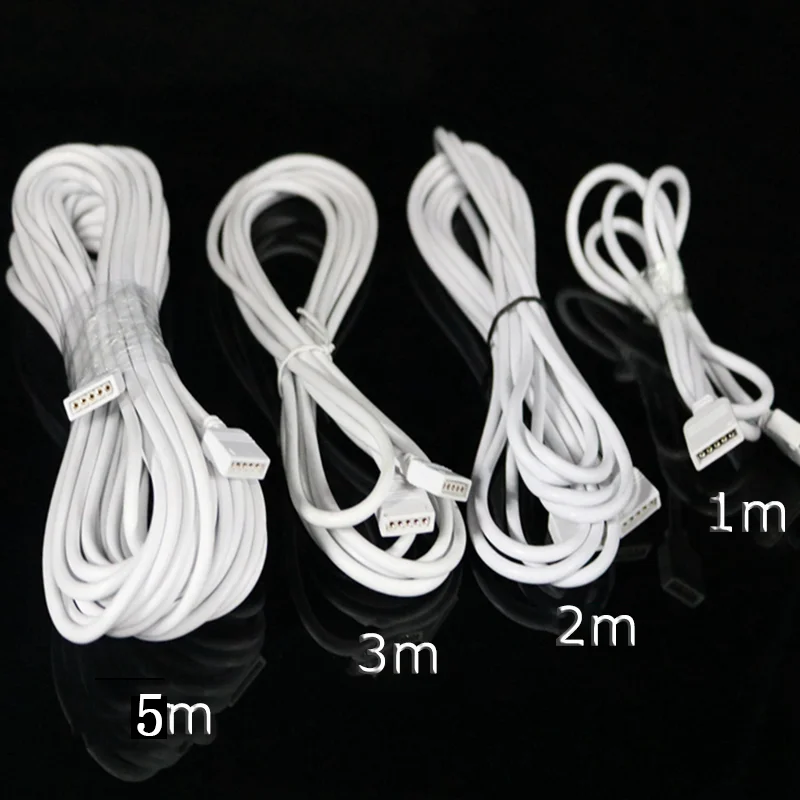 Кабель удлинитель для светодиодсветильник ленсветильник 5 контактов 50 см 1 м 2 3 5050