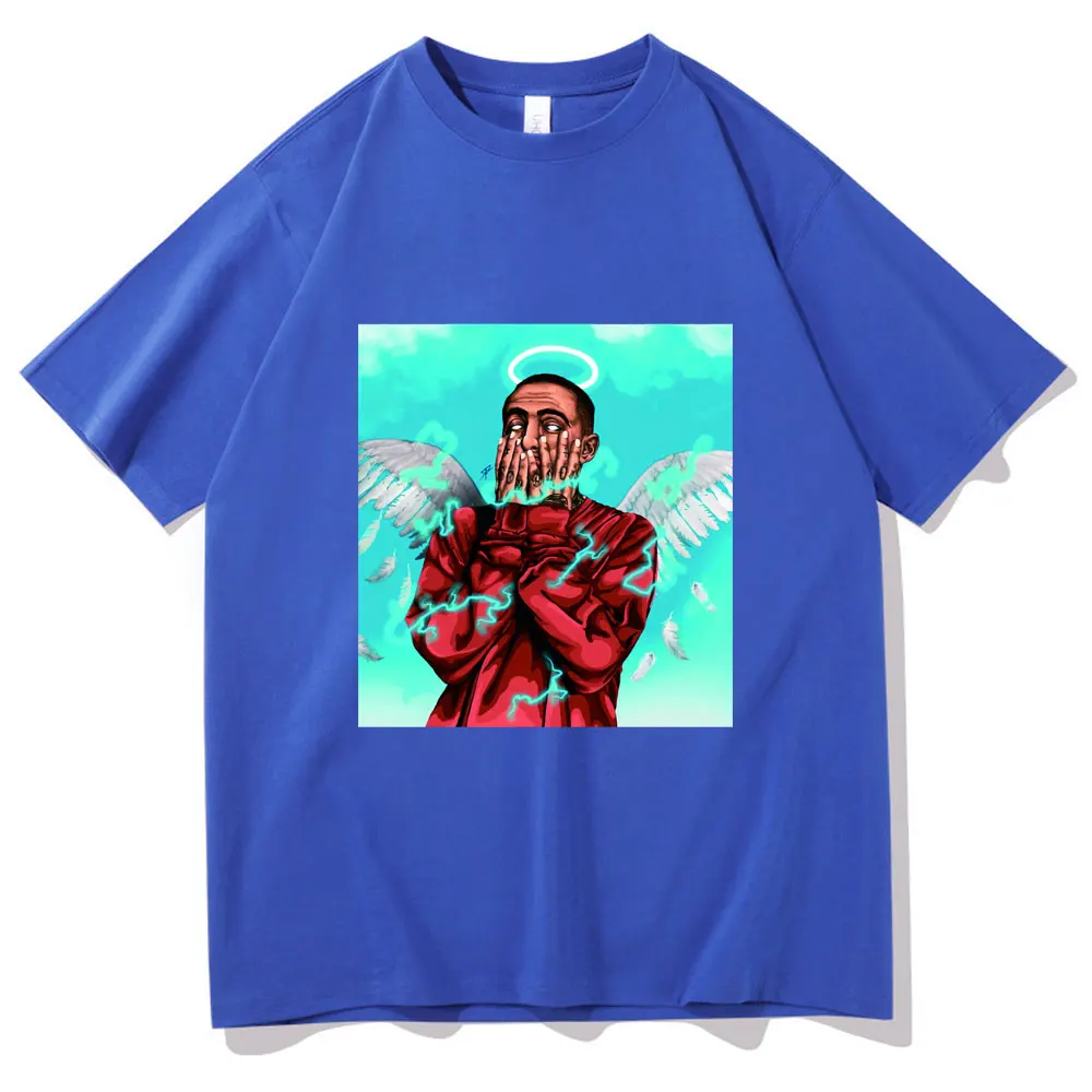 

Hot Sell Summer Men Fashion Harajuku T-shirt Swimming Mac Miller Tshirt Unisex Oversized Shrinkproof Cotton Short Sleeve Tees