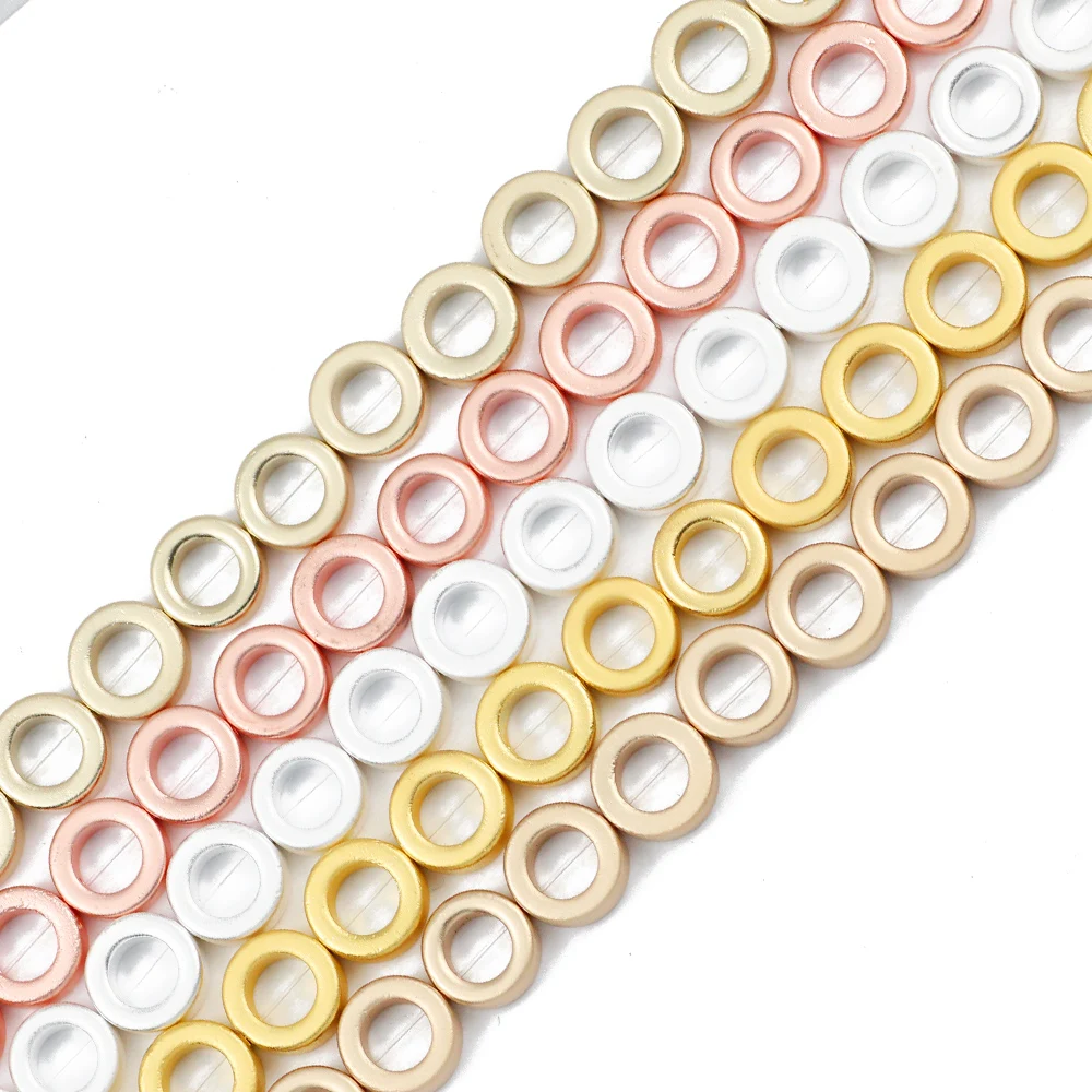 JHNBY матовые золотые Серебрянные круглые гематитовые бусины из натурального