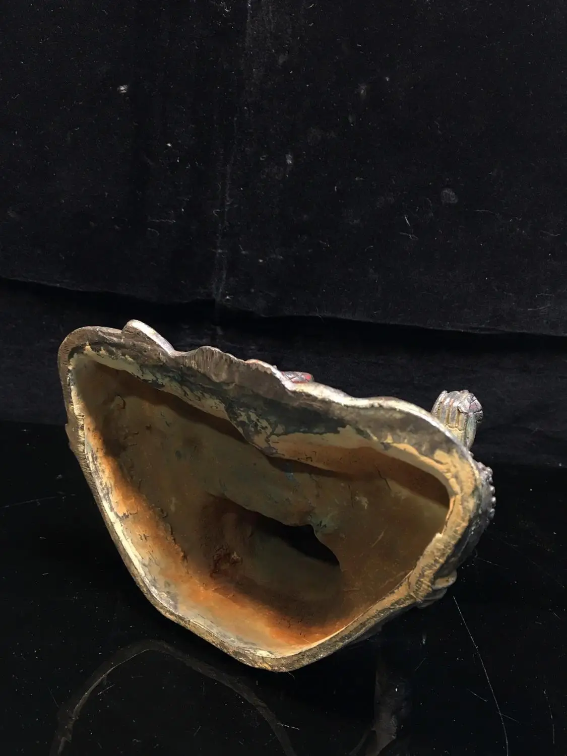 

Home Decor 9" Tibet Buddhism Temple Old Bronze Cinnabars Guanyin Buddha Statue Avalokitesvara Buddha Statue Amitabha