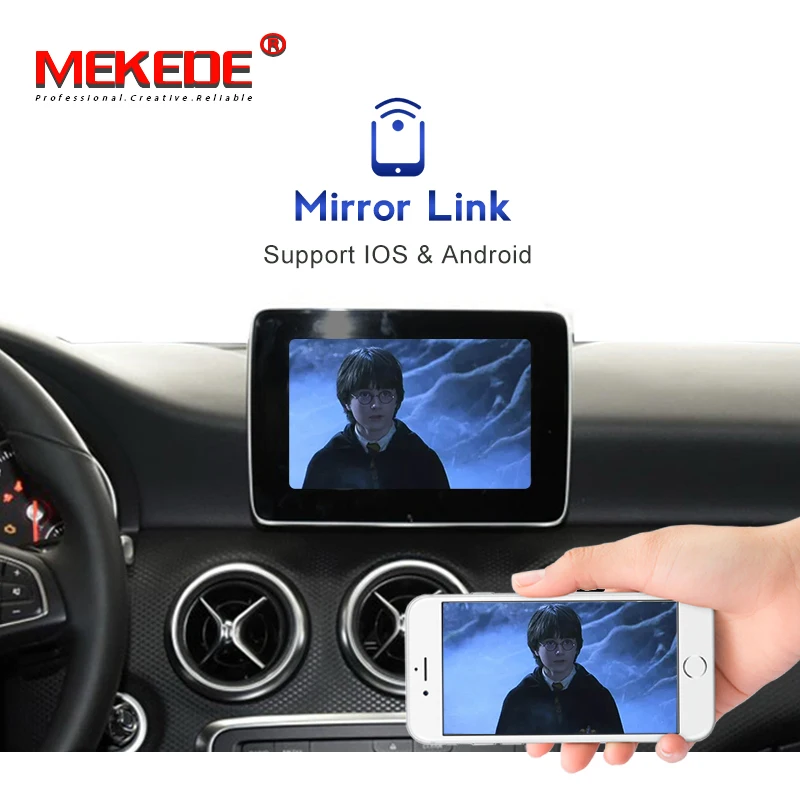 Автомобильная коробка CarPlay Android с поддержкой зеркальной связи мультимедийная