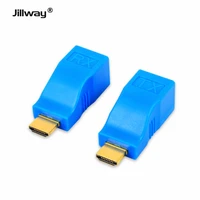 jillway hdmi 30m extender hdmi to rj45 network cable extender converter repeater over cat5e cat6 1080p for hdtv hdpc 4k