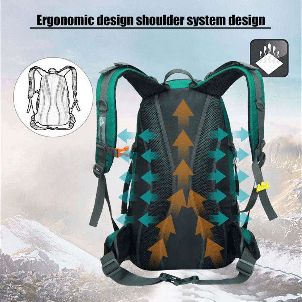 60L рюкзак для спорта на открытом воздухе водонепроницаемые сумки мужчин