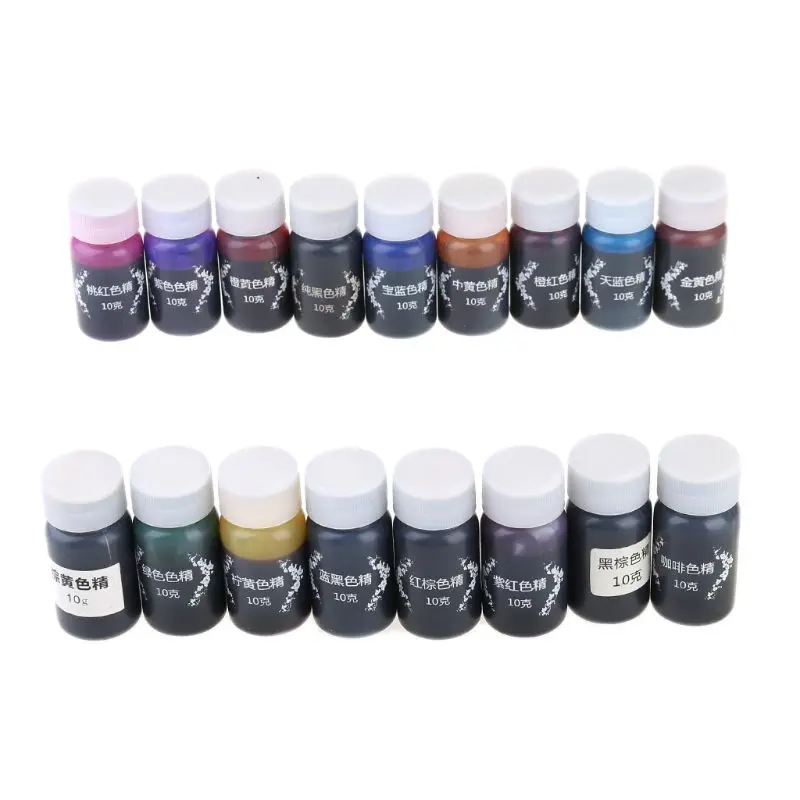 

17 Pcs/Set Resin Drop Glue High Concentration Transparent Color Paste Pigment